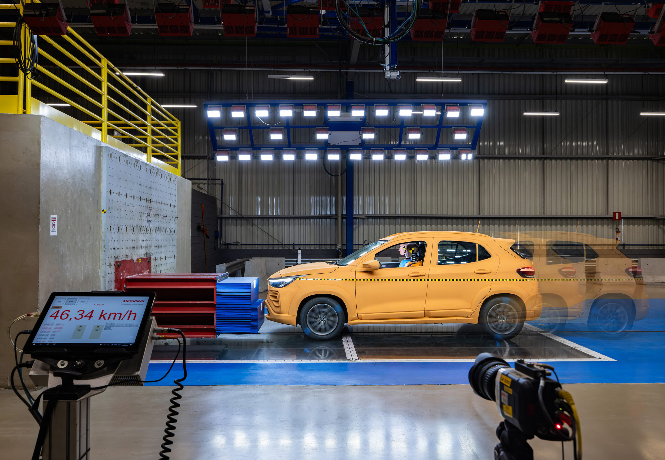 Safety Center tem nova estrutura dedicada a realizar testes de colisão em veículos híbridos e elétricos | Leo Lara