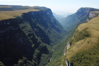 Cânio Fortaleza no Parque Nacional da Serra Geral, em Cambará do Sul (RS)