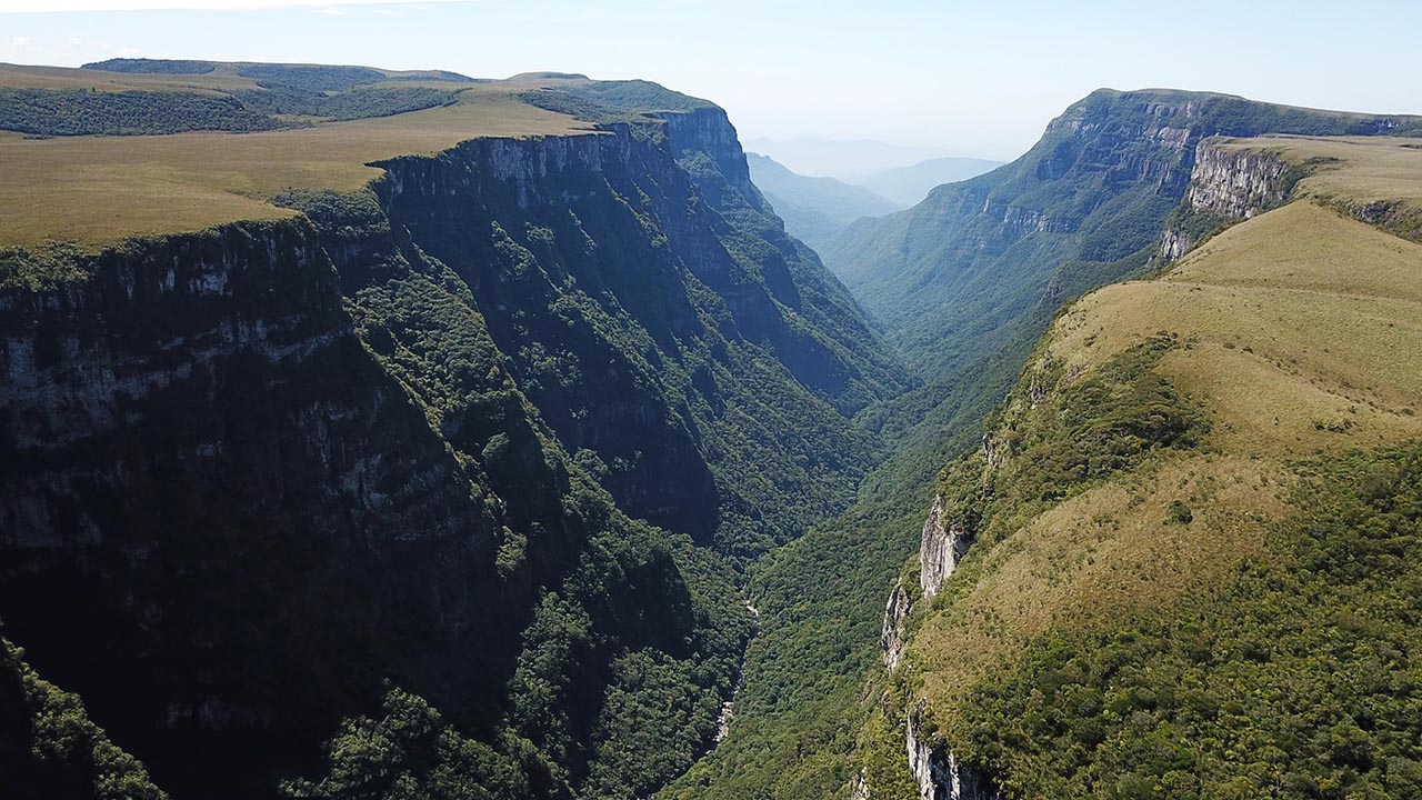 Cânio Fortaleza no Parque Nacional da Serra Geral, em Cambará do Sul (RS)